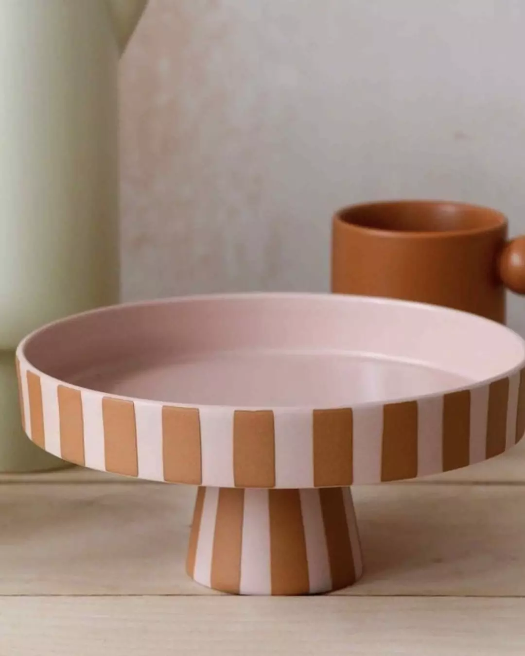 Gaïa Destockage - Plat rose marron